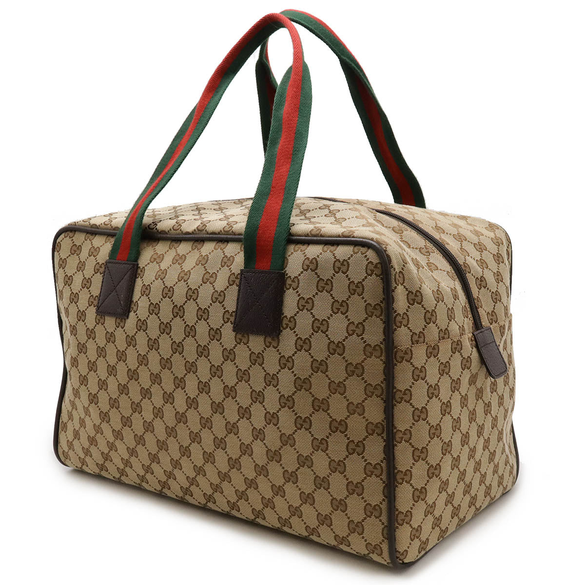 Gucci Canvas Leather Boston Bag 153240