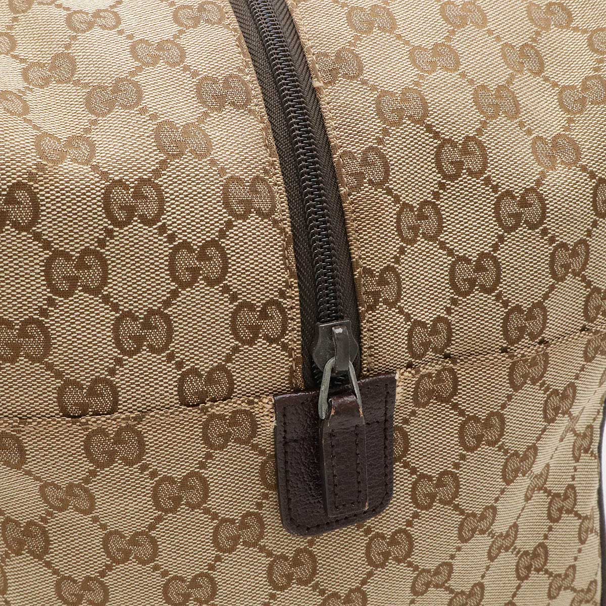 Gucci Canvas Leather Boston Bag 153240