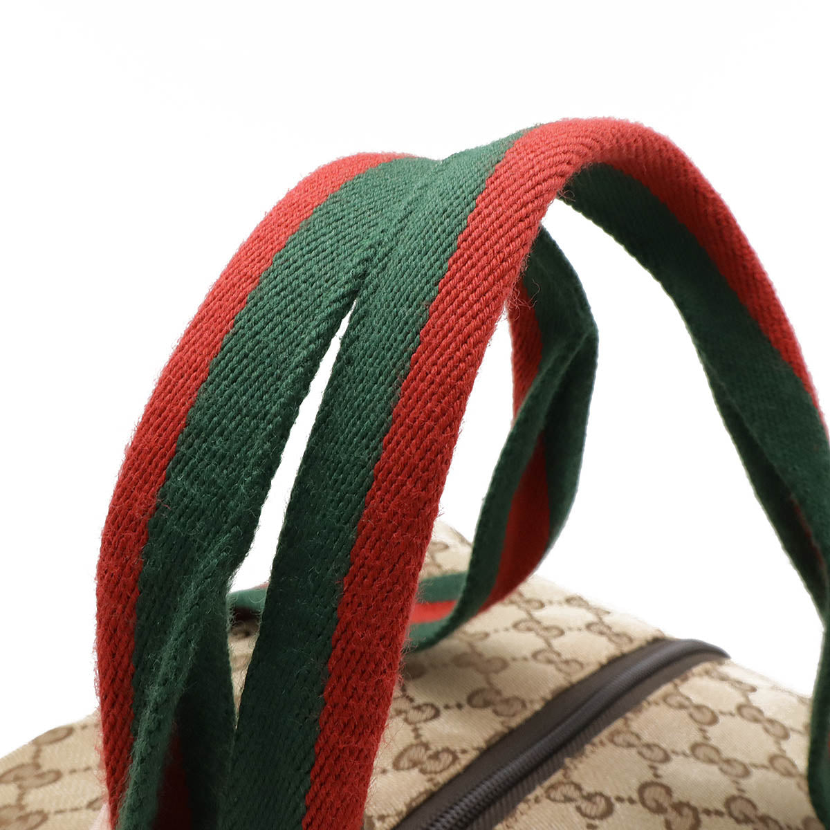 Gucci Canvas Leather Boston Bag 153240