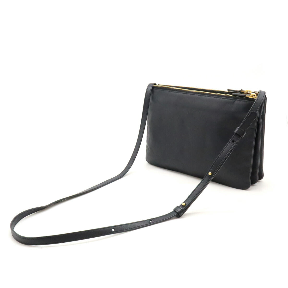 Celine Trio Large Lambskin Shoulder Bag