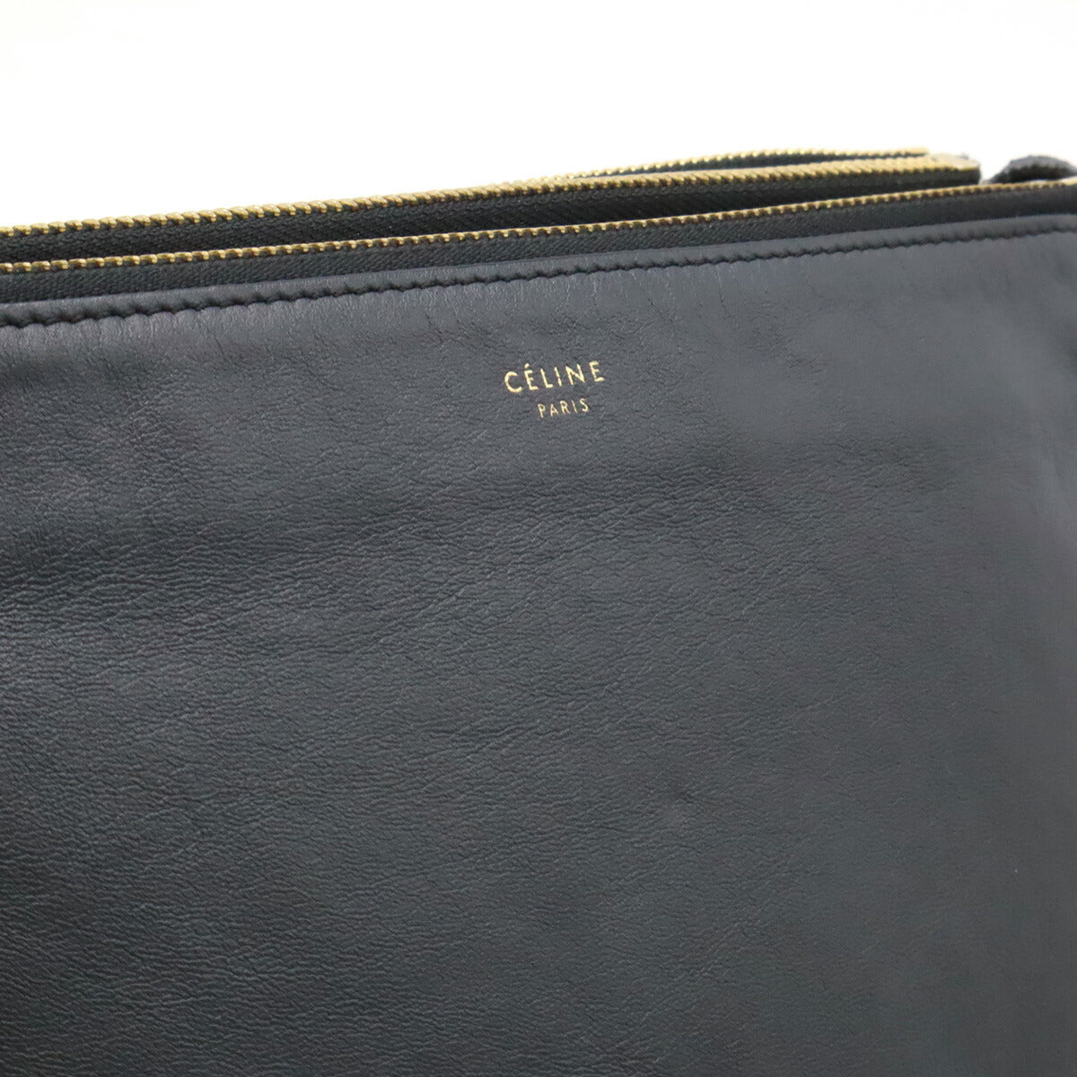 Celine Trio Large Lambskin Shoulder Bag