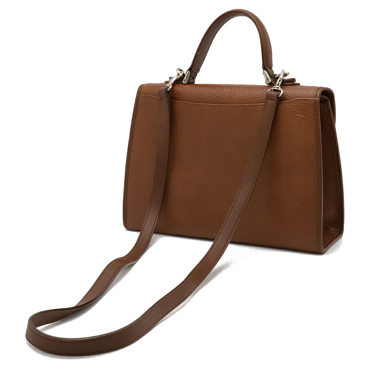 Burberry Leather 2WAY Handbag Brown