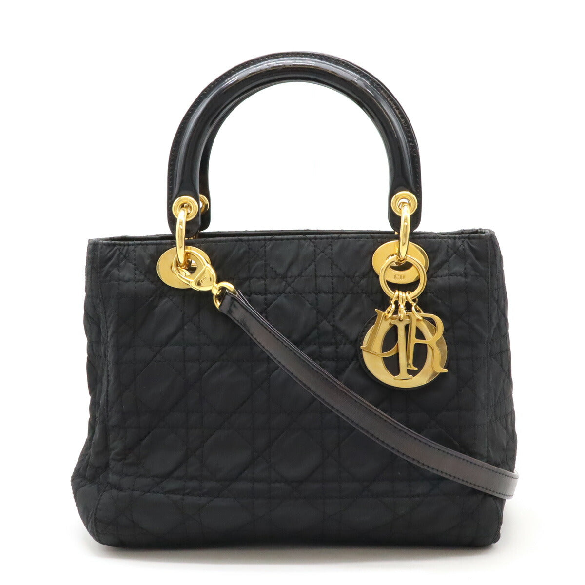 Dior Lady Dior Cannage Nylon Handbag