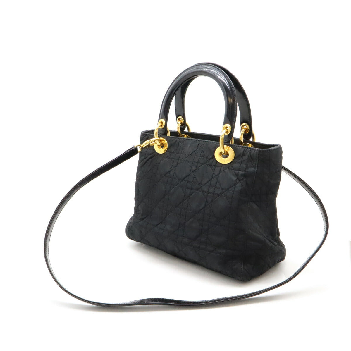 Dior Lady Dior Cannage Nylon Handbag