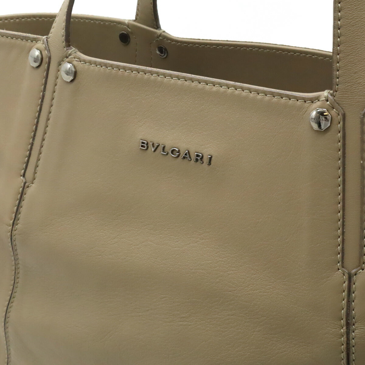 Bvlgari Octo Leather Tote Bag