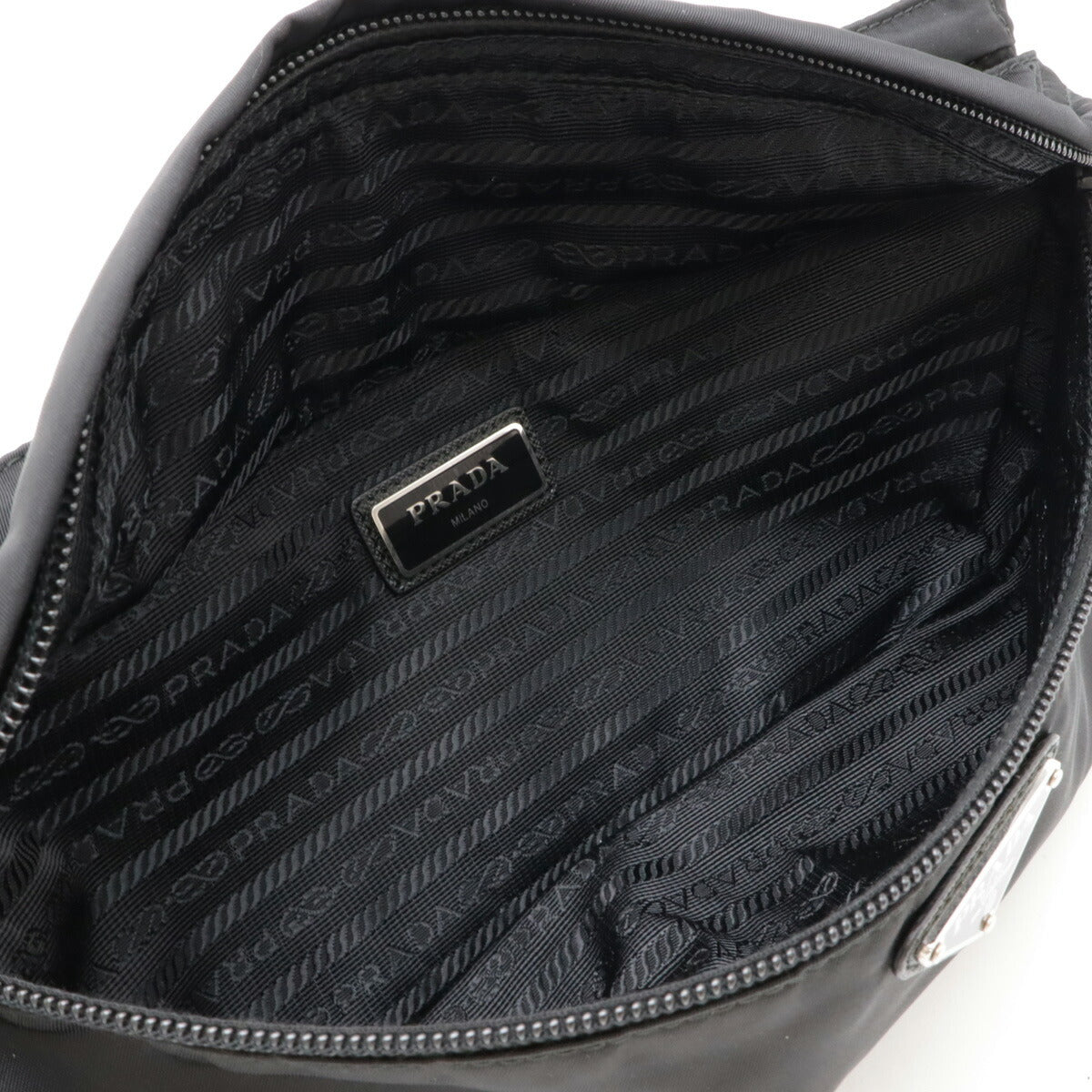 Prada Nylon Waist Bag Black 1BL011