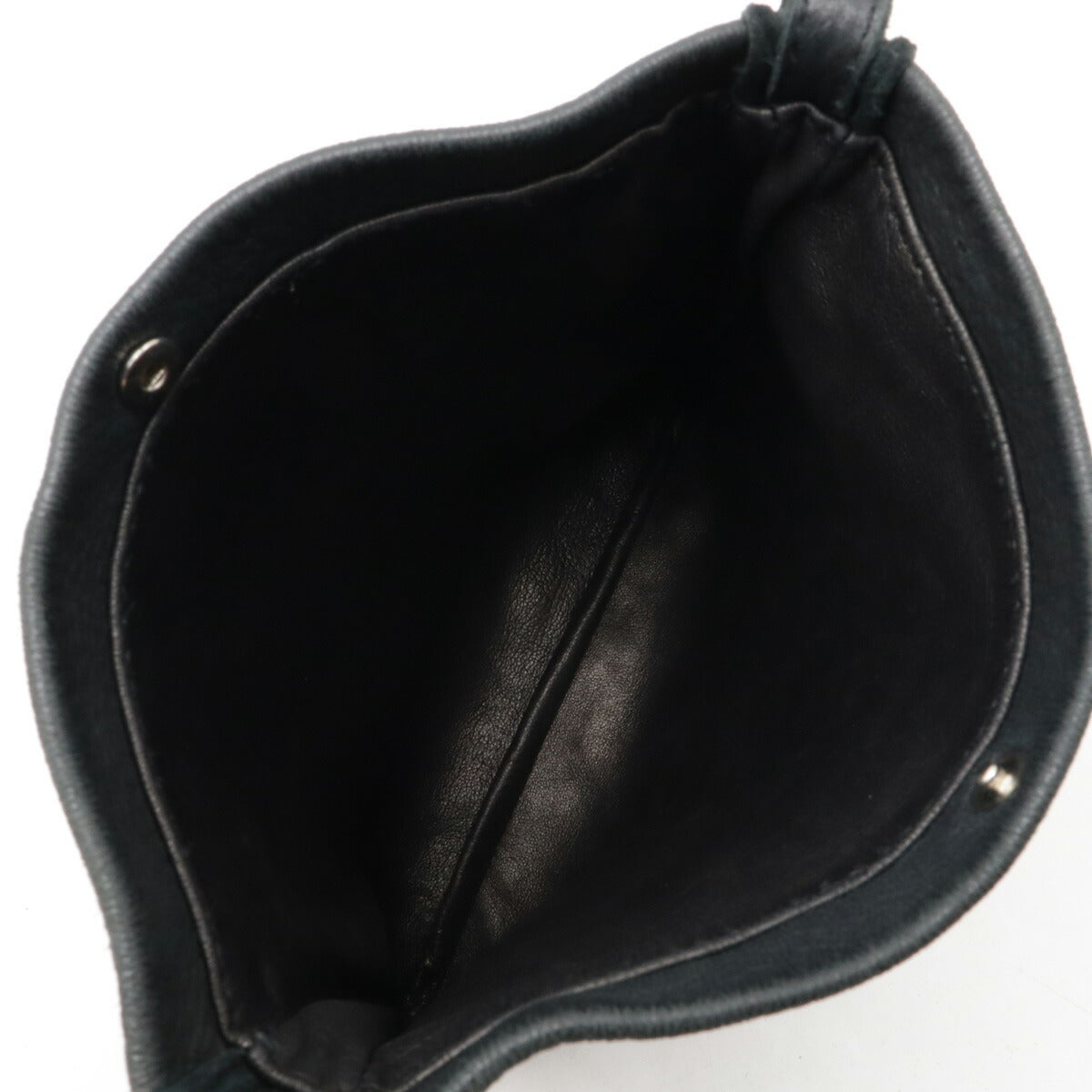 Hermes Leather Shoulder Bag Black