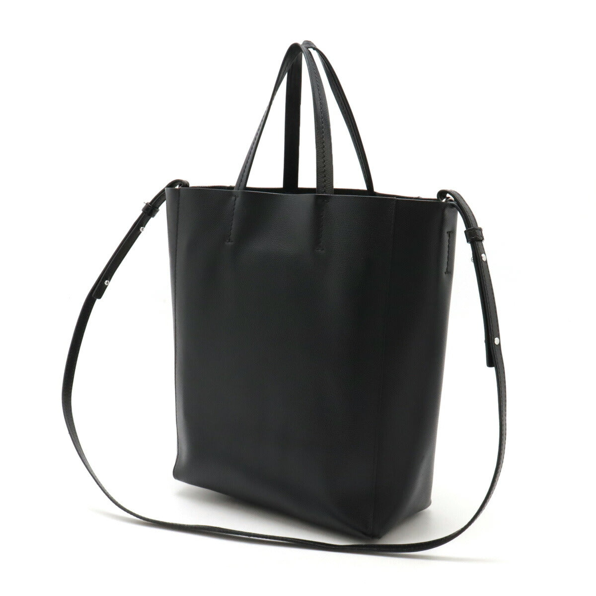 Celine Leather Vertical Cabas Small Tote Bag