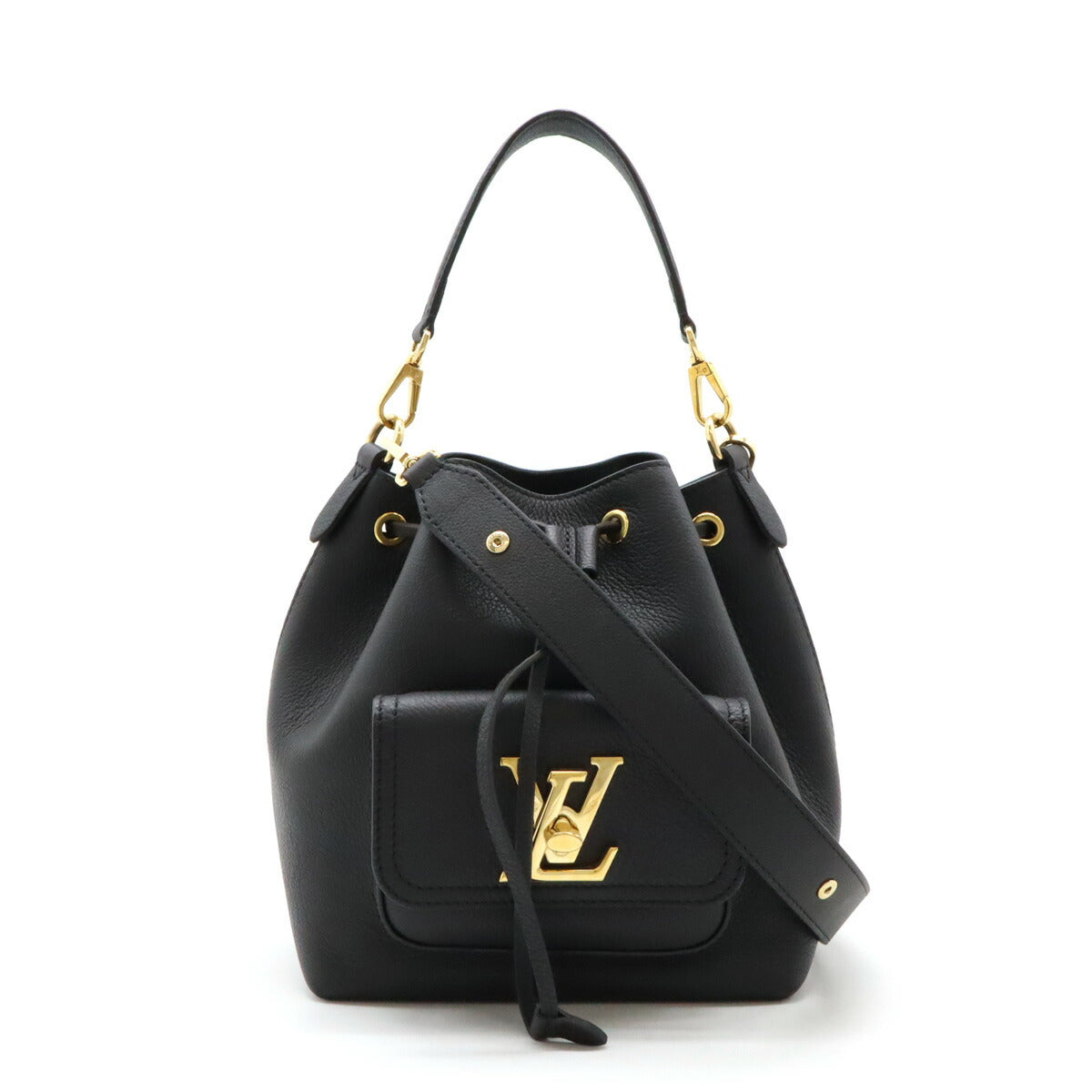 Louis Vuitton Lockme Bucket Leather Shoulder Bag