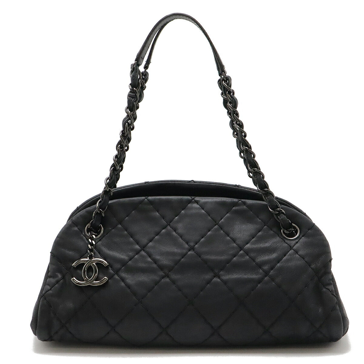 Chanel Sparkle Leather Mademoiselle Bowling Bag