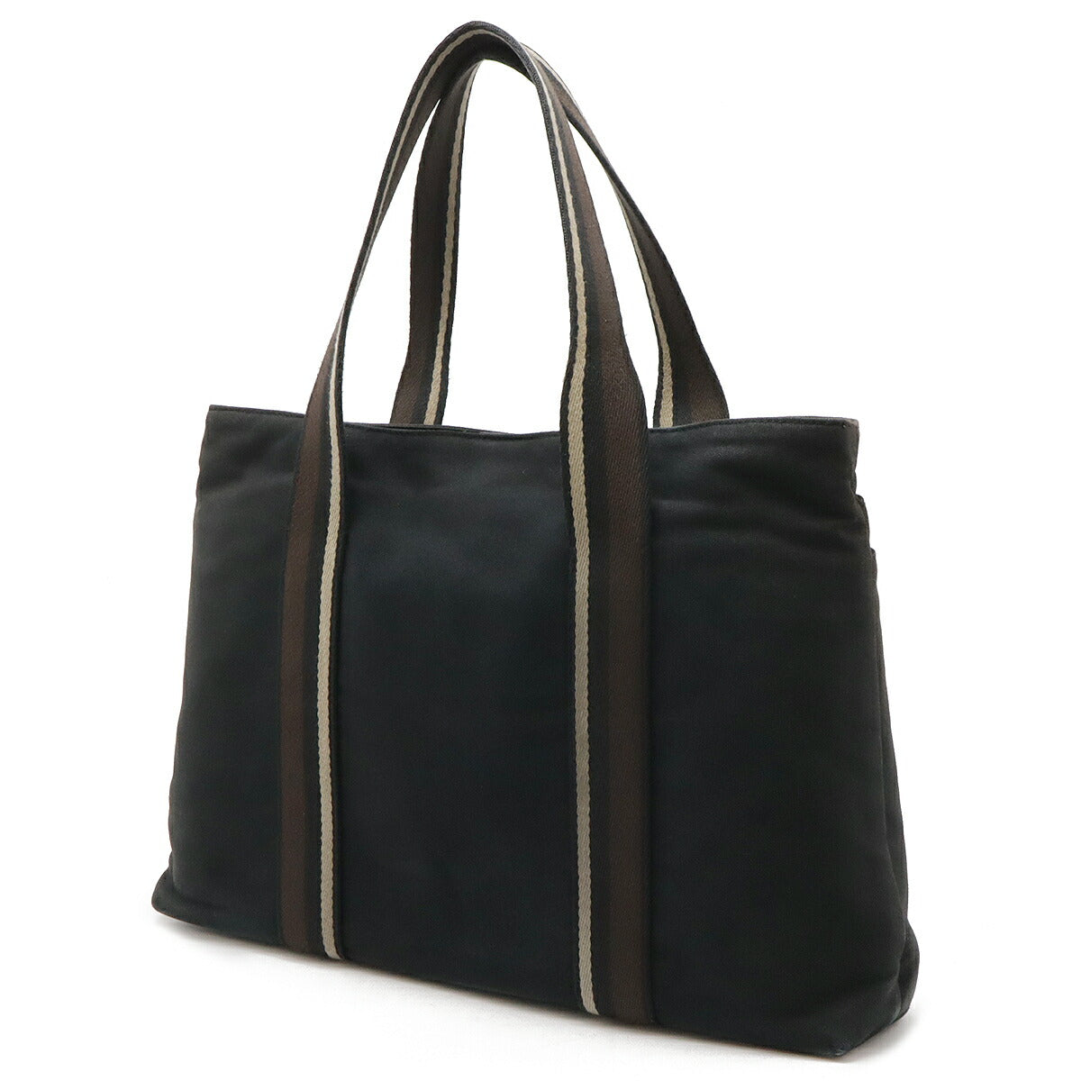 Hermes Canvas Leather Tote Bag