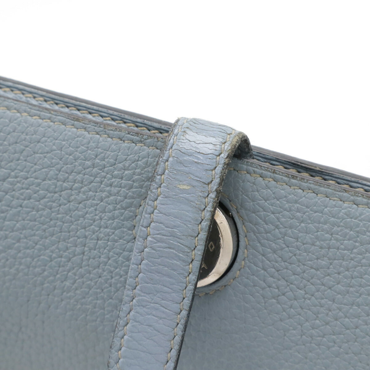 Hermes Dogon Long Bifold Wallet Light Blue