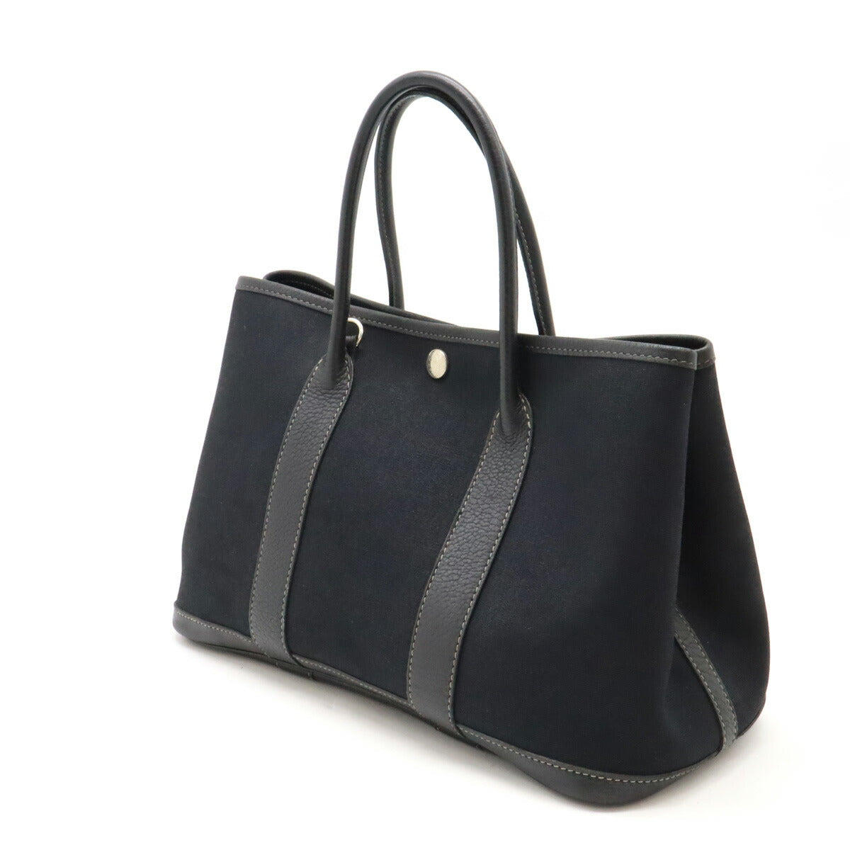 Hermes Garden Party TPM Tote Bag Black Leather