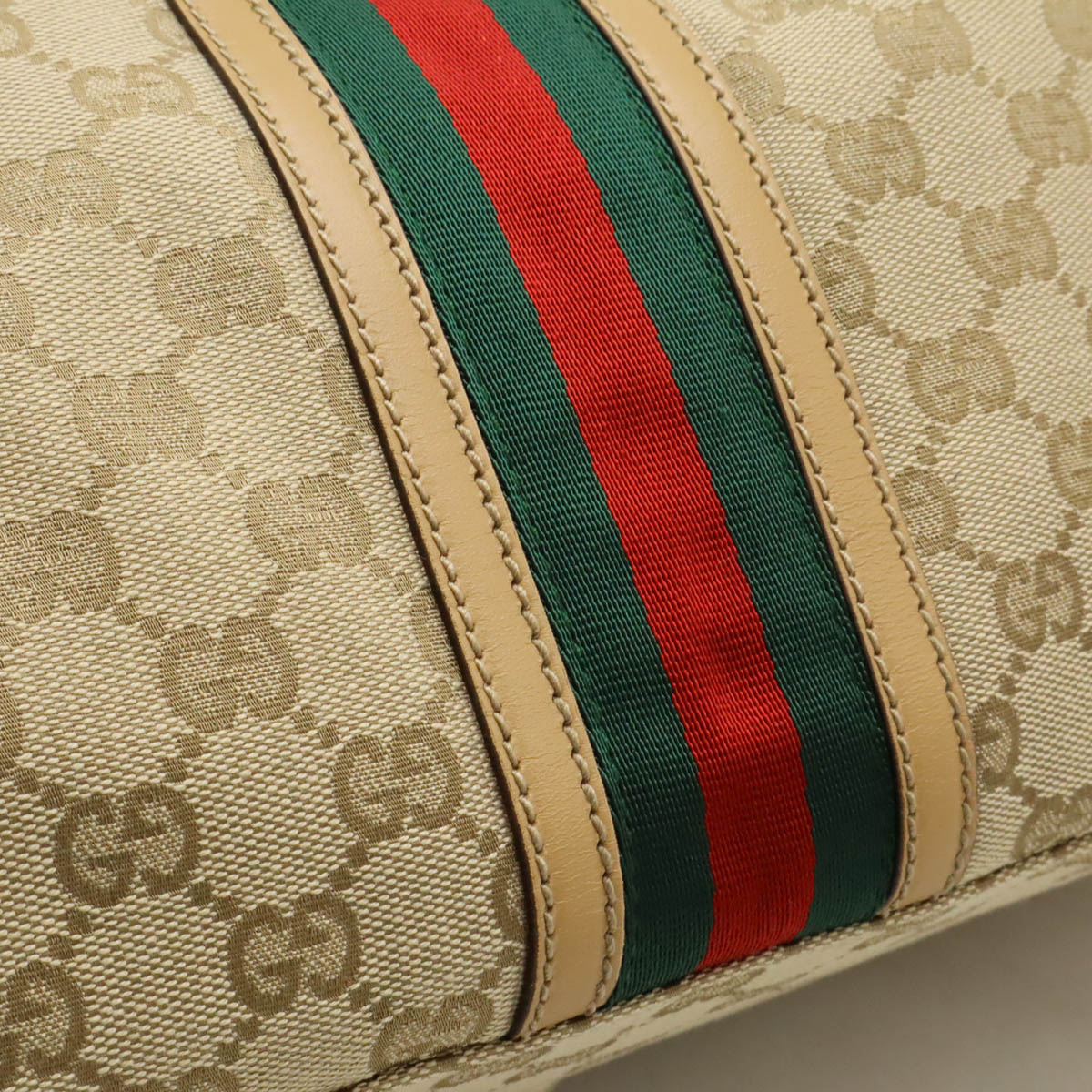 Gucci GG Canvas Leather Tote Bag 232969