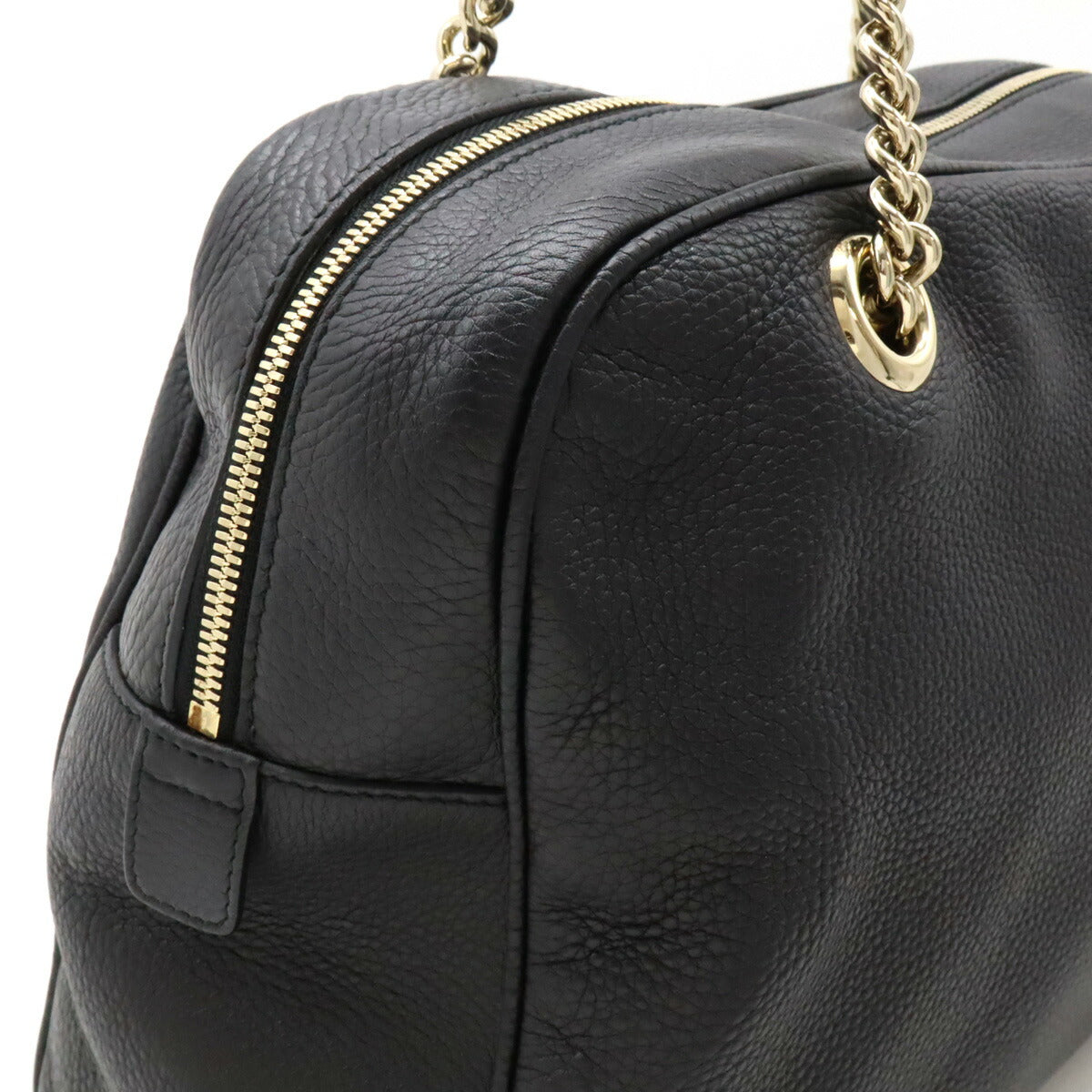 Gucci Soho Leather Chain Shoulder Bag Black