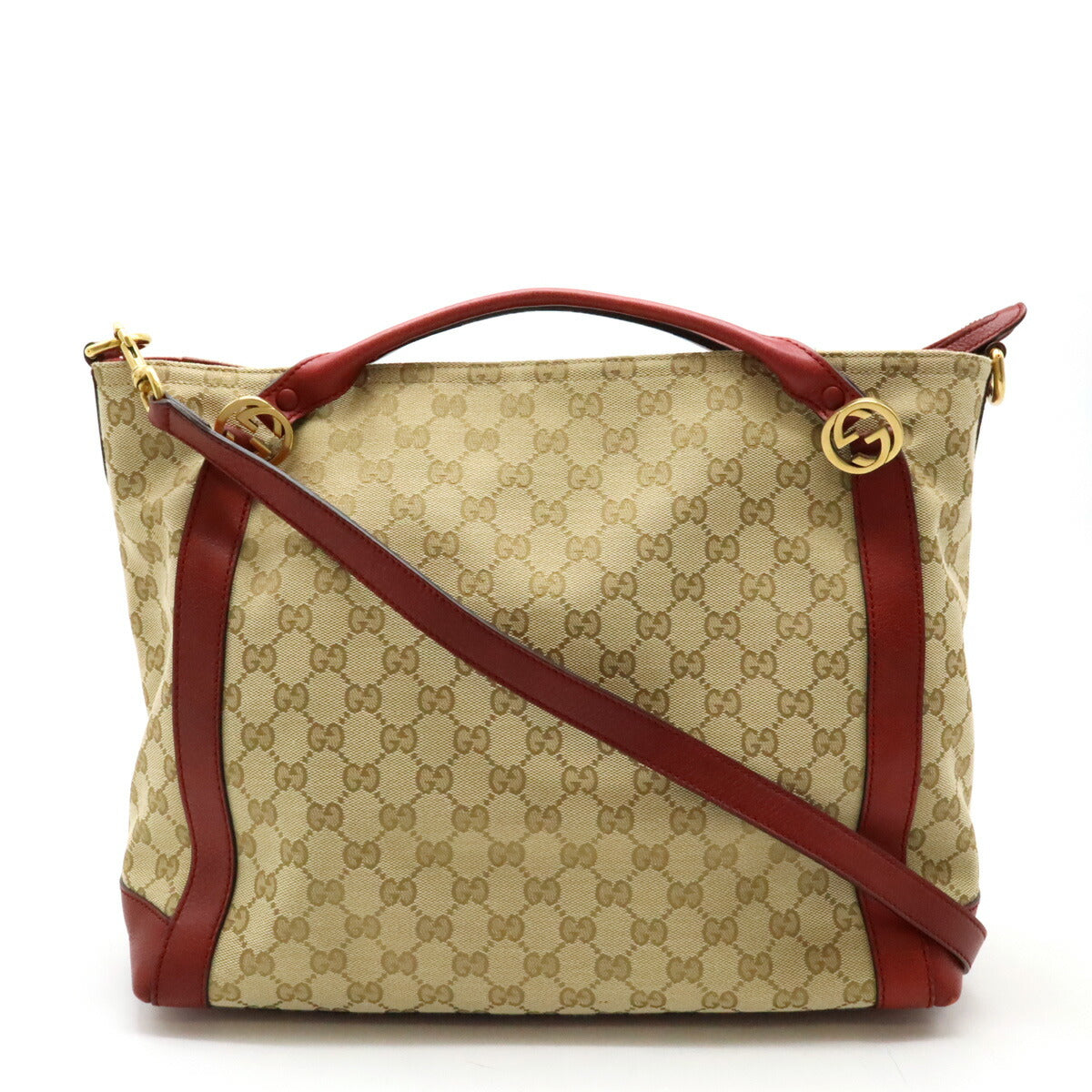 Gucci Miss GG Canvas Leather 2WAY Handbag