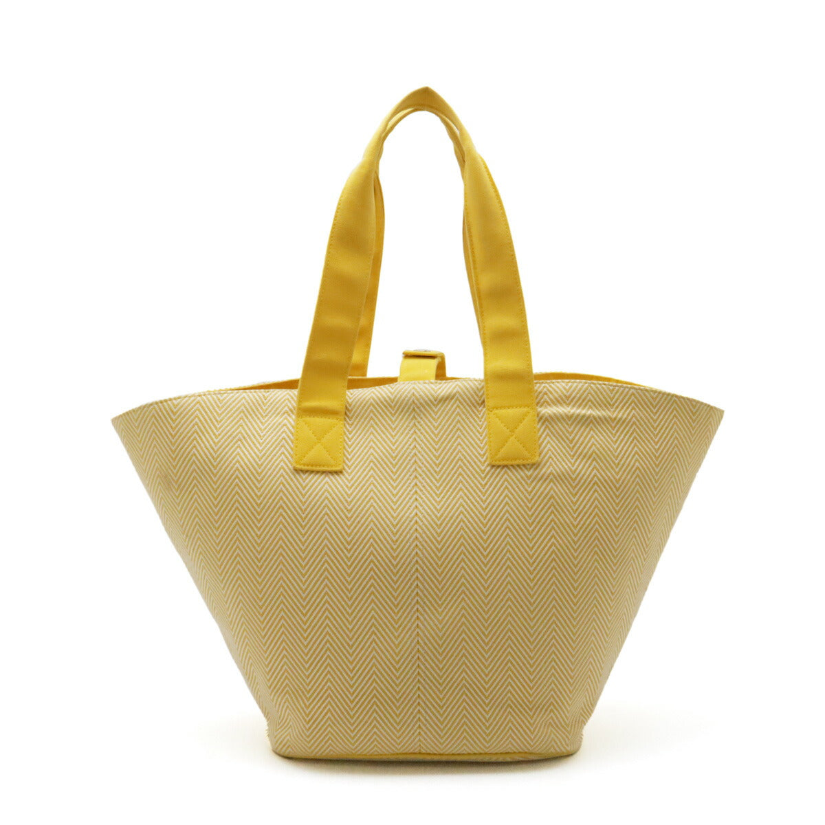 HERMES Panier de Plage MM Canvas Tote Bag Yellow