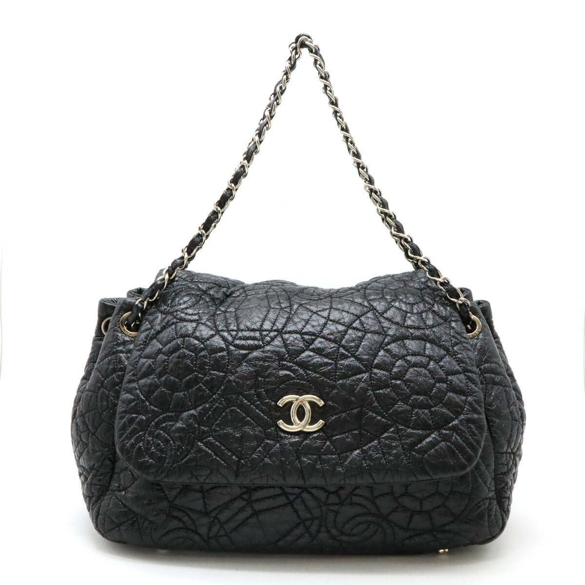 Chanel Quilted Patent Leather Chain Bag