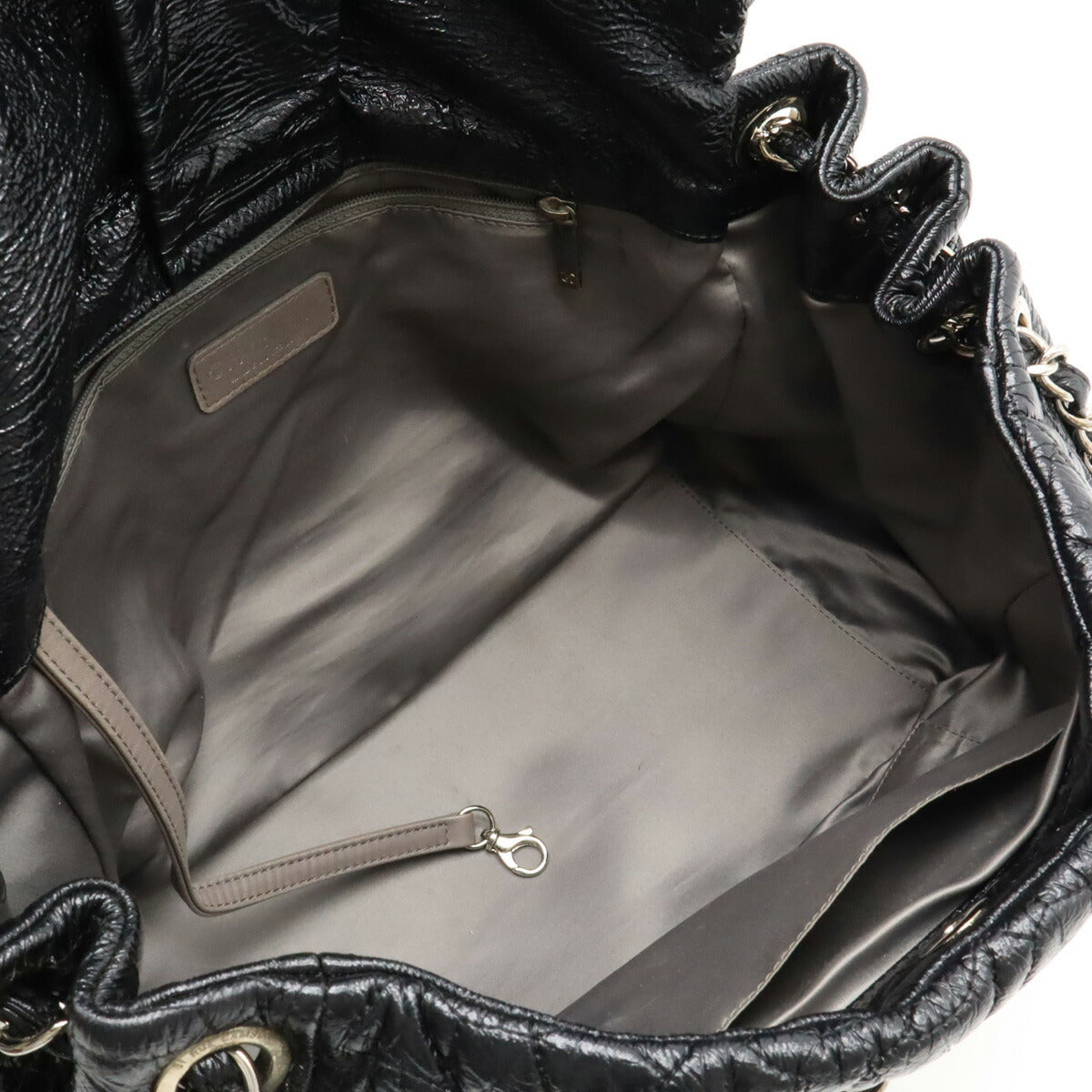 Chanel Quilted Patent Leather Chain Bag