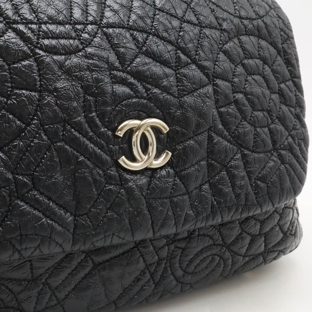 Chanel Quilted Patent Leather Chain Shoulder Bag