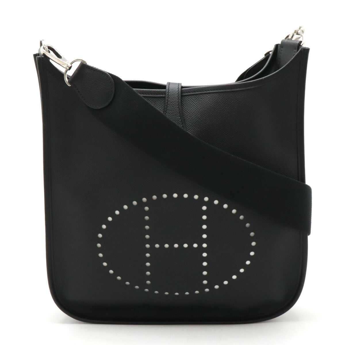 Hermes Evelyne II PM Black Leather Shoulder Bag