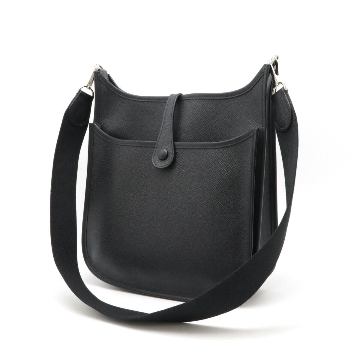 Hermes Evelyne II PM Black Leather Shoulder Bag