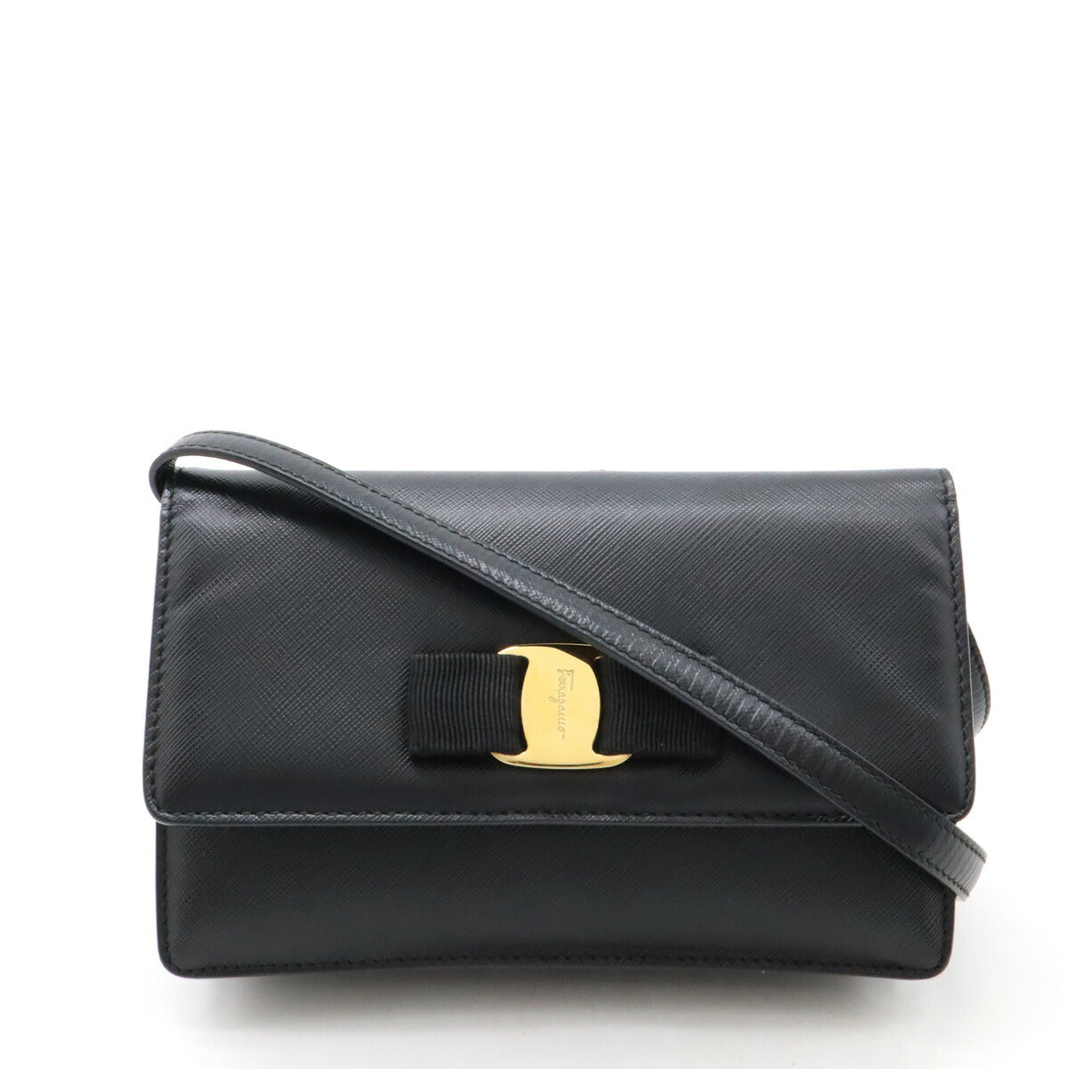 Salvatore Ferragamo Vara Ribbon Leather Shoulder Bag