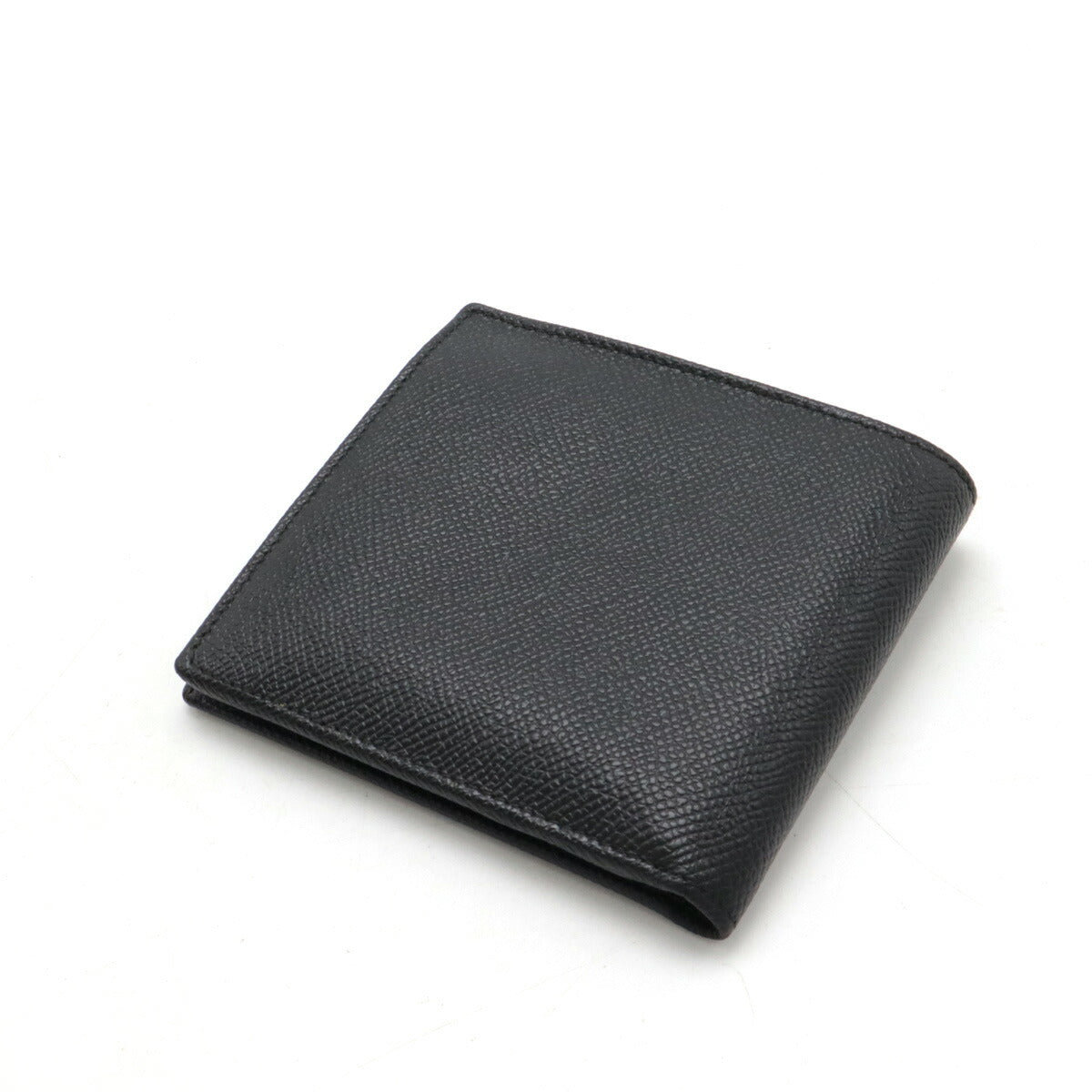 Bvlgari Grain Leather Bifold Wallet Black