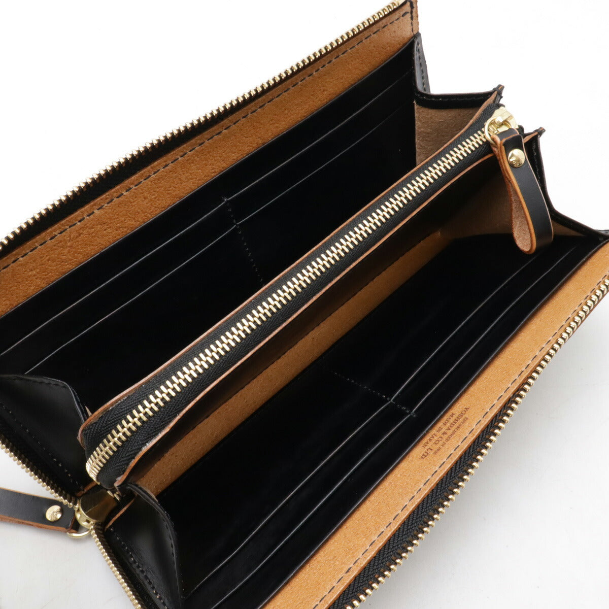 PORTER FILM Leather Long Wallet Black