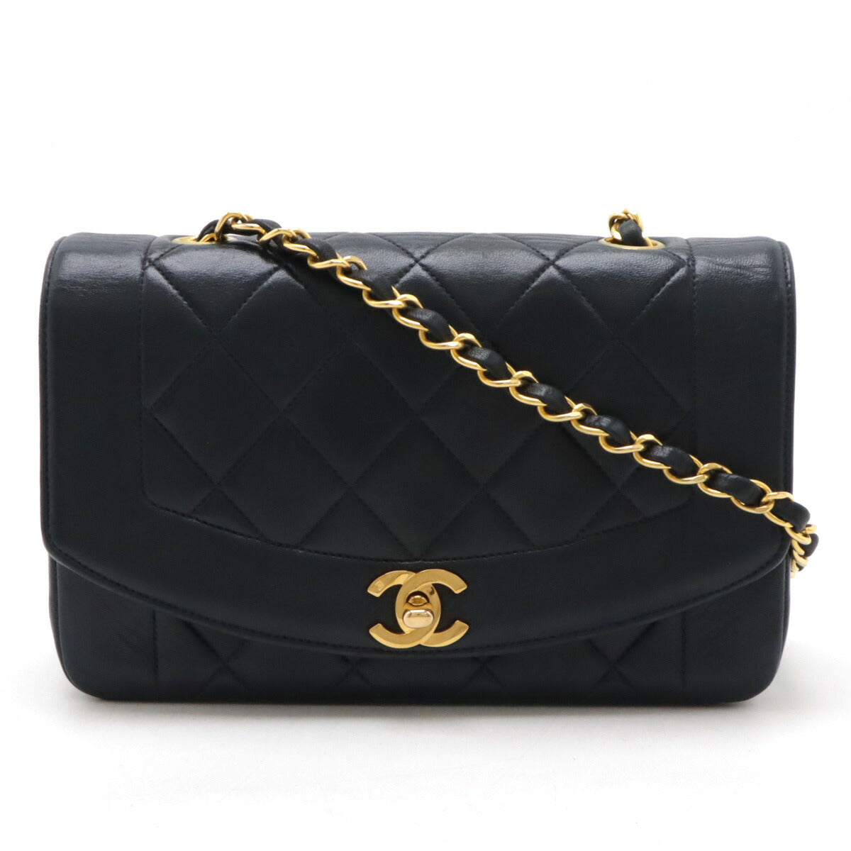 Chanel Diana Matelasse Lambskin Chain Bag