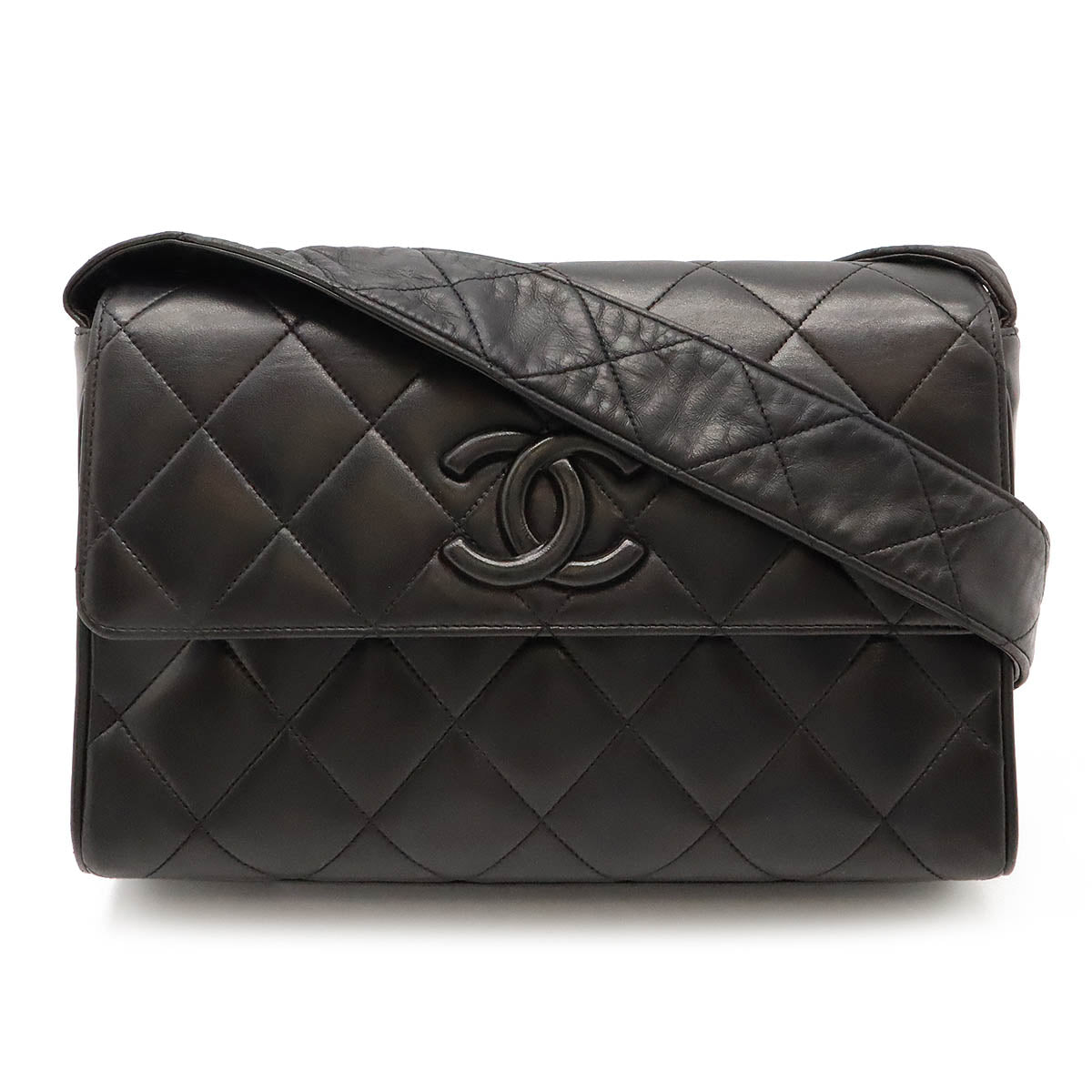 Chanel Matelasse Coco Mark Leather Shoulder Bag