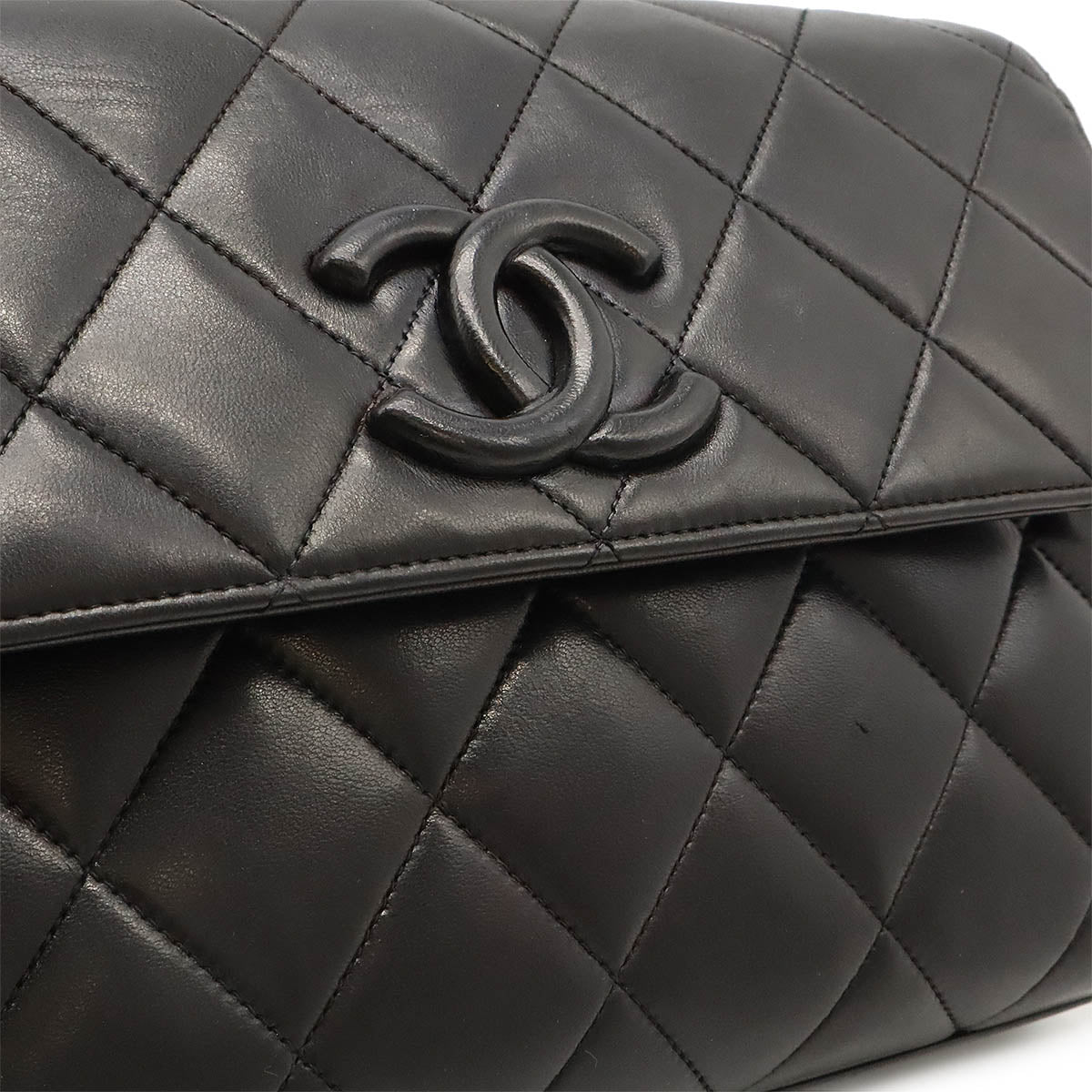 Chanel Matelasse Coco Mark Leather Shoulder Bag