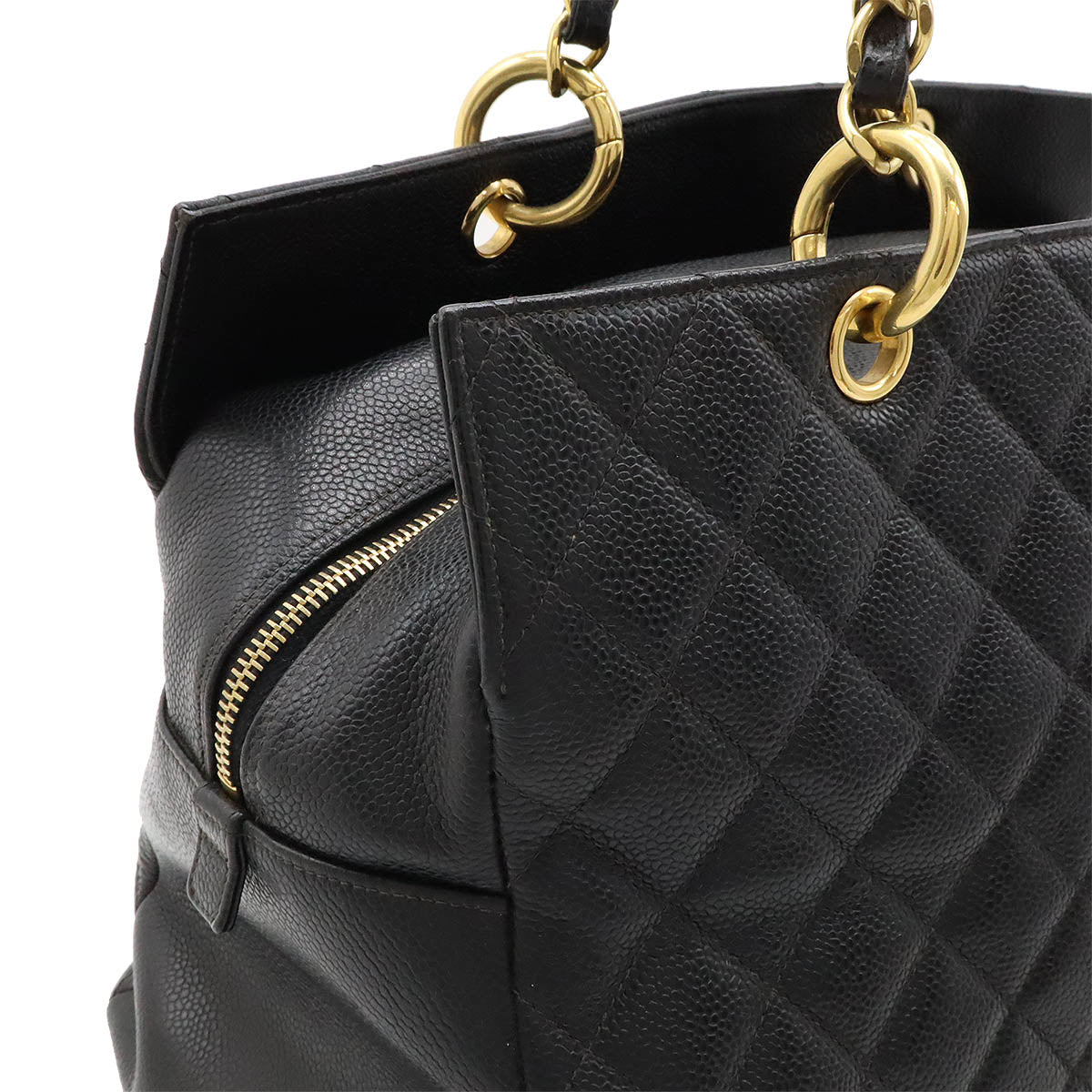 Chanel Caviar Matelasse Chain Tote Bag