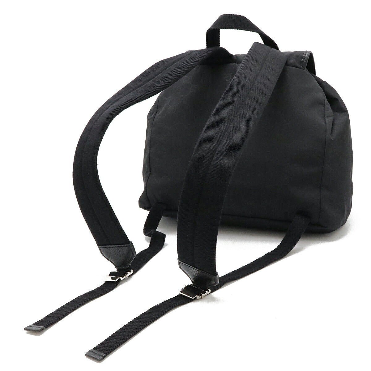 Gucci Nylon Leather Backpack Black