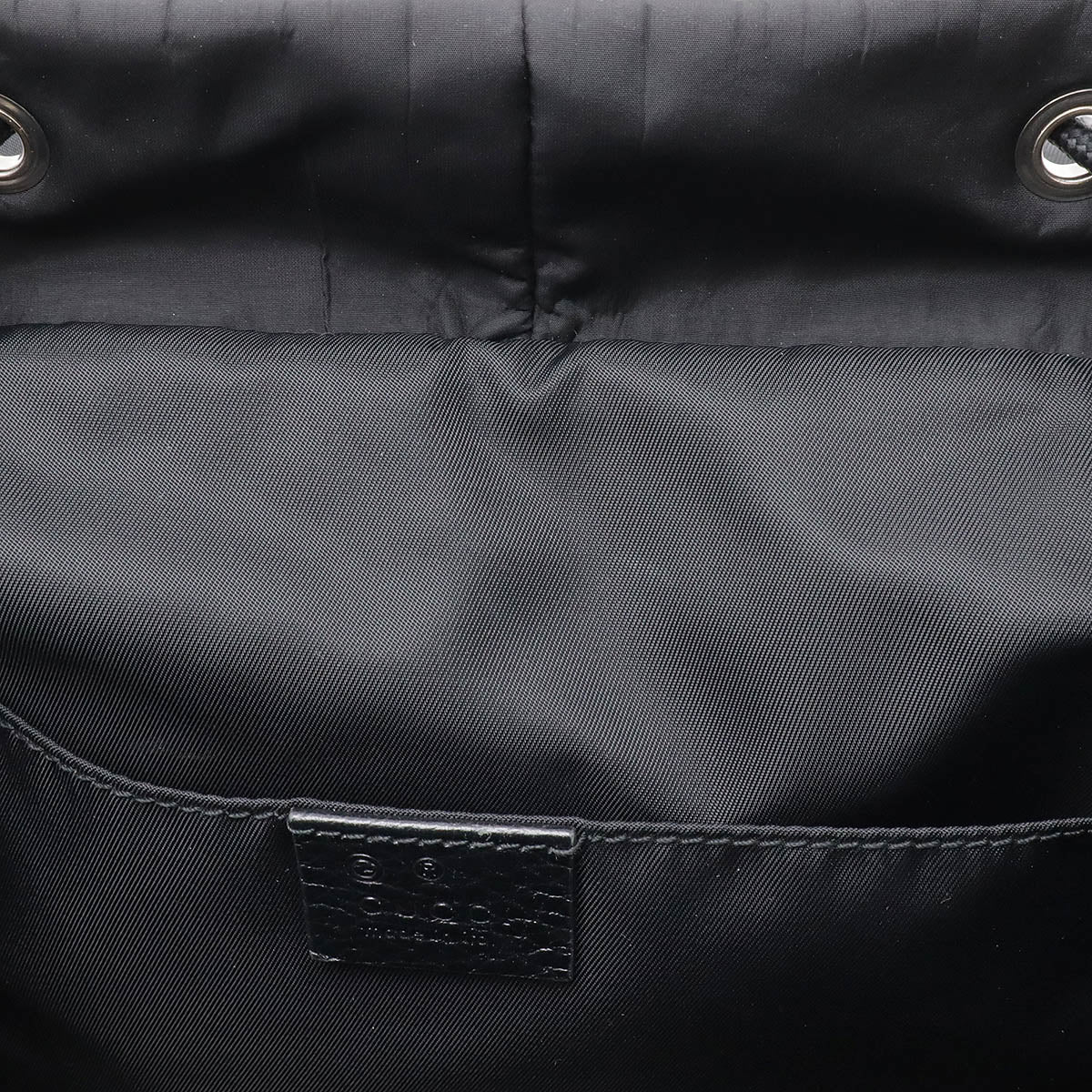 Gucci Nylon Leather Backpack Black