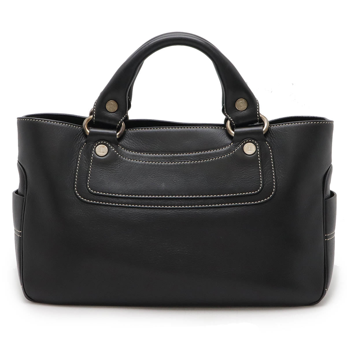 Celine Leather Boogie Bag Handbag Black