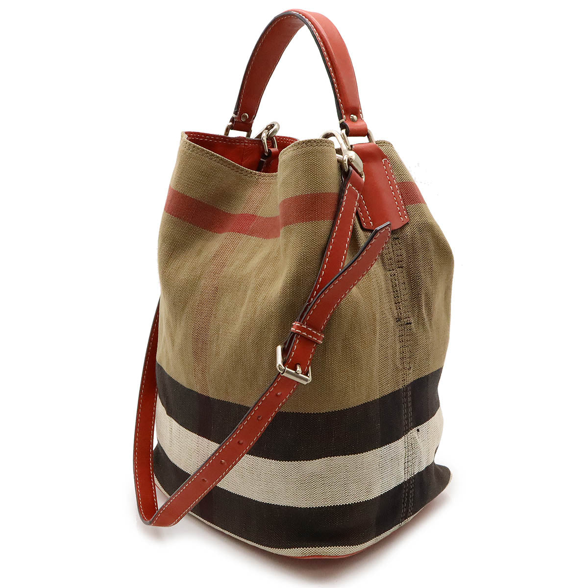 Burberry Medium Ashby Canvas Shoulder Bag