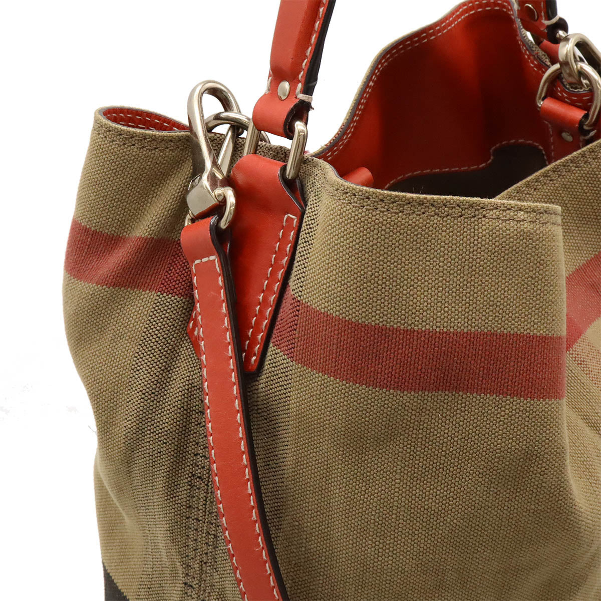 Burberry Medium Ashby Canvas Shoulder Bag