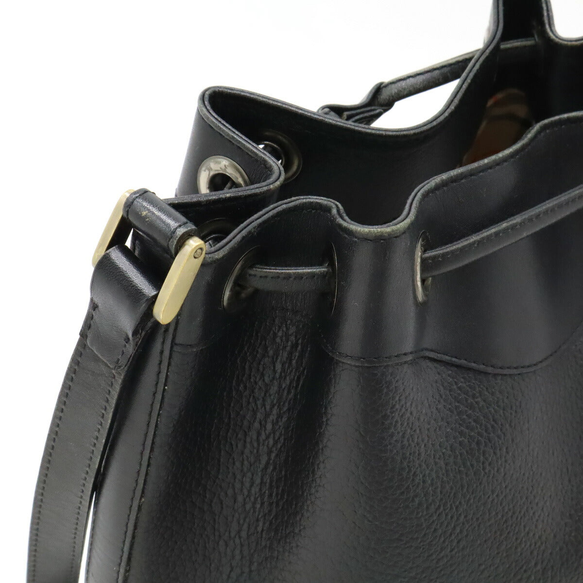 Burberry Leather Shoulder Bag Black