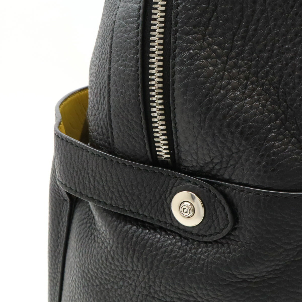 Fendi Leather Backpack Black 7VZ053