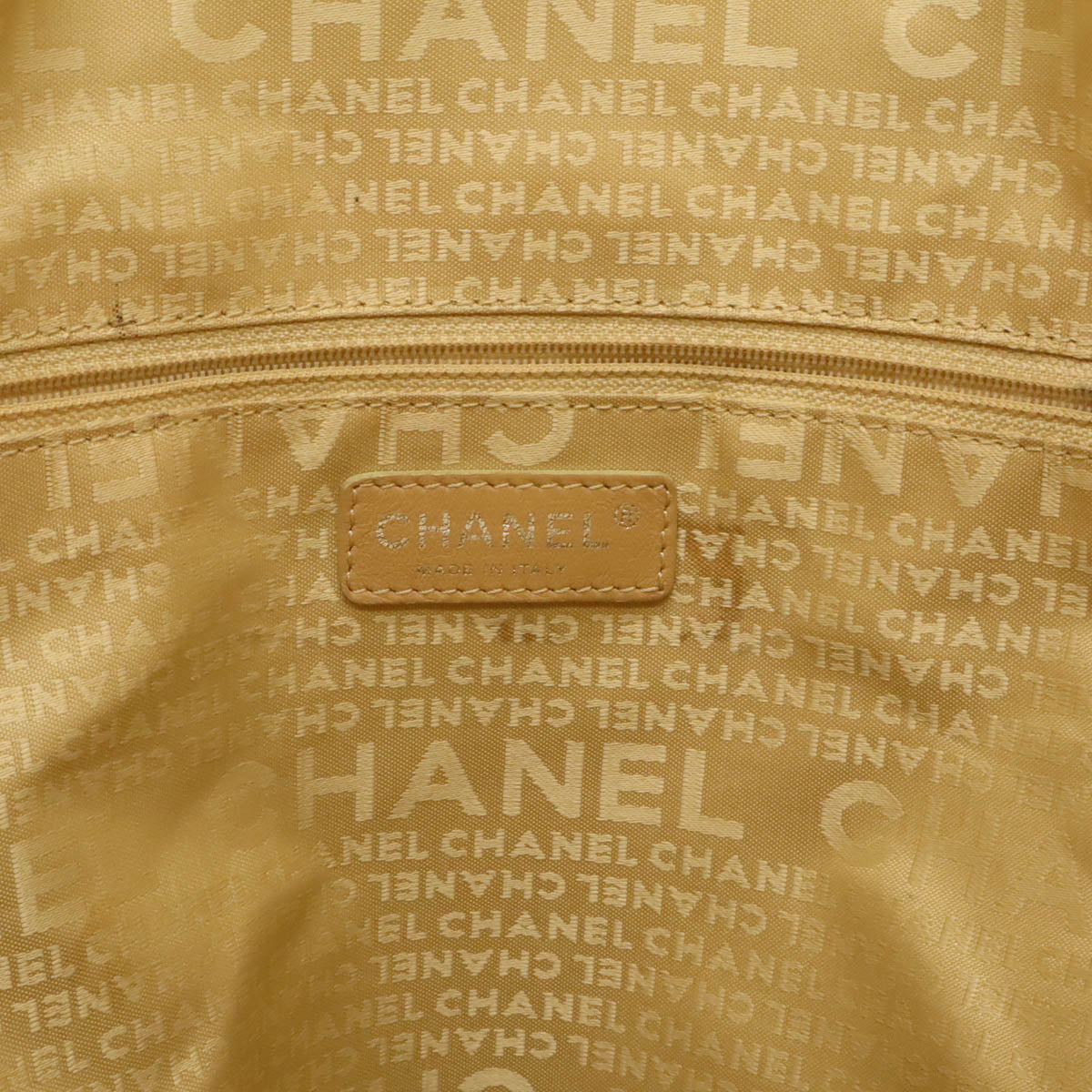 Chanel Tweed Canvas Leather Tote Bag