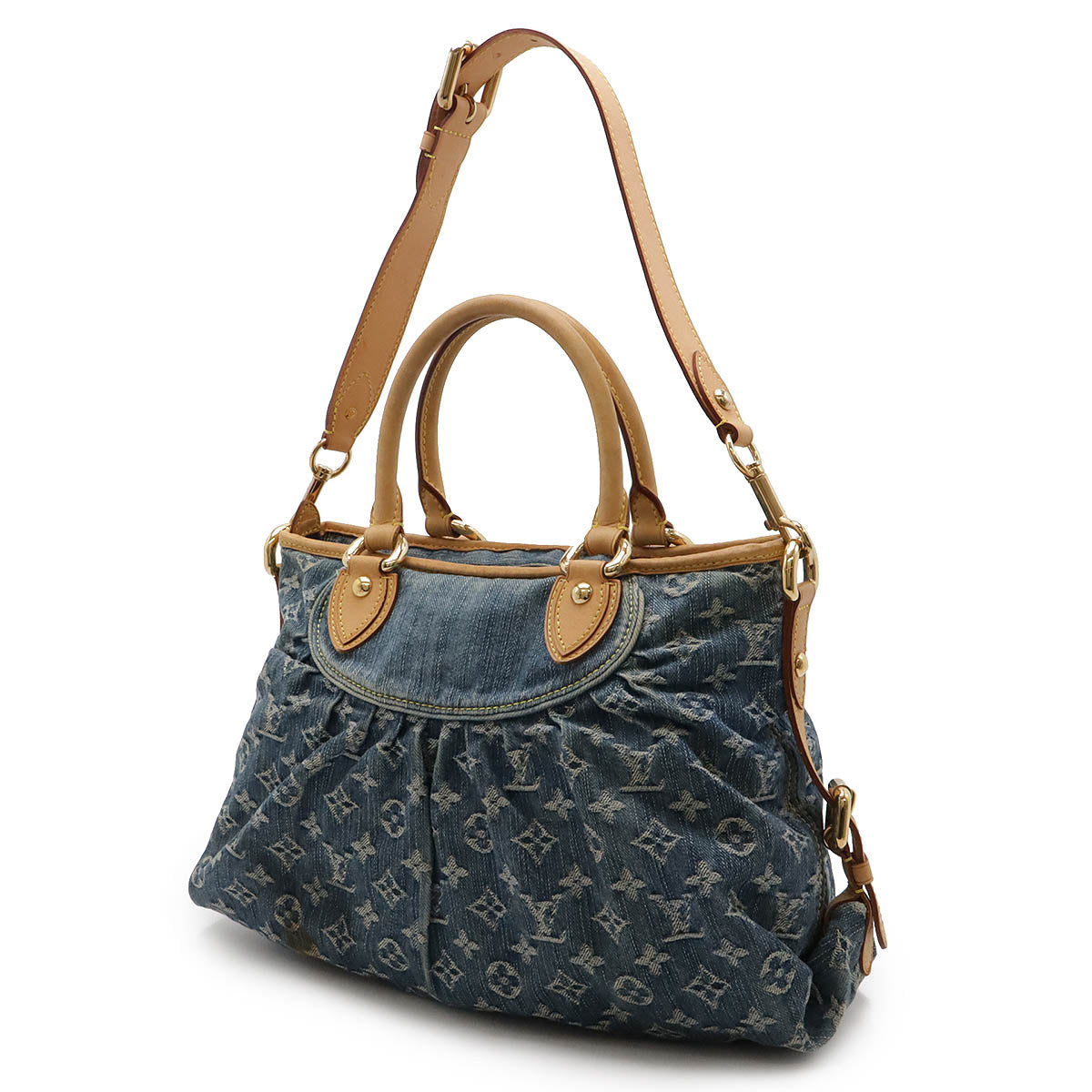 Louis Vuitton Monogram Denim Neo Cabby MM Tote Bag M95349