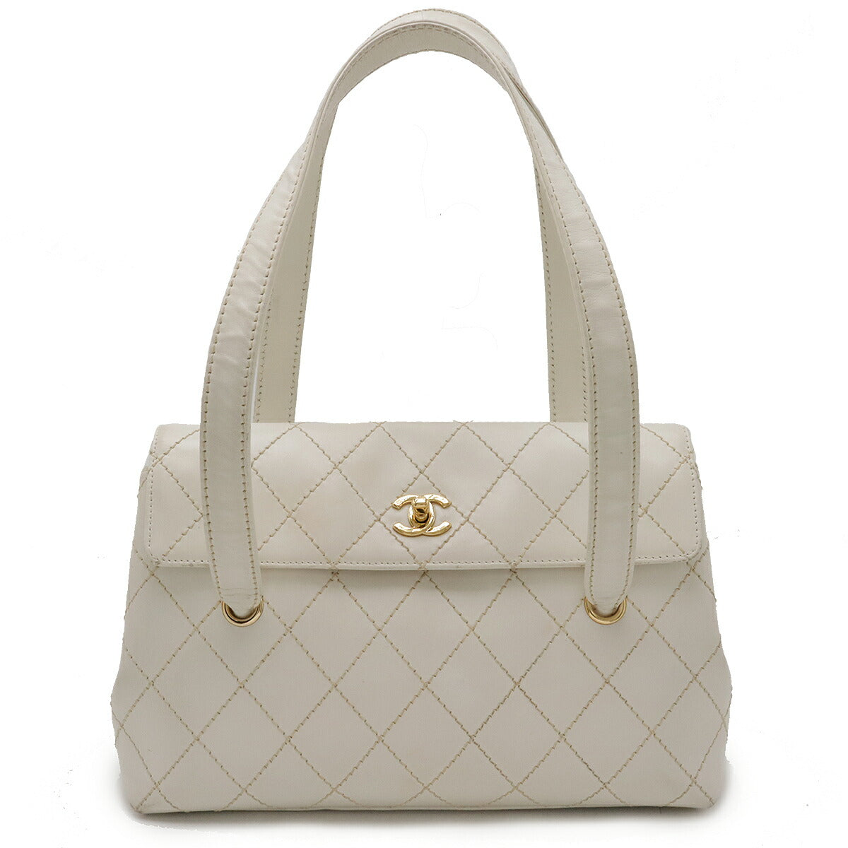 Chanel Wild Stitch Leather Shoulder Tote Bag