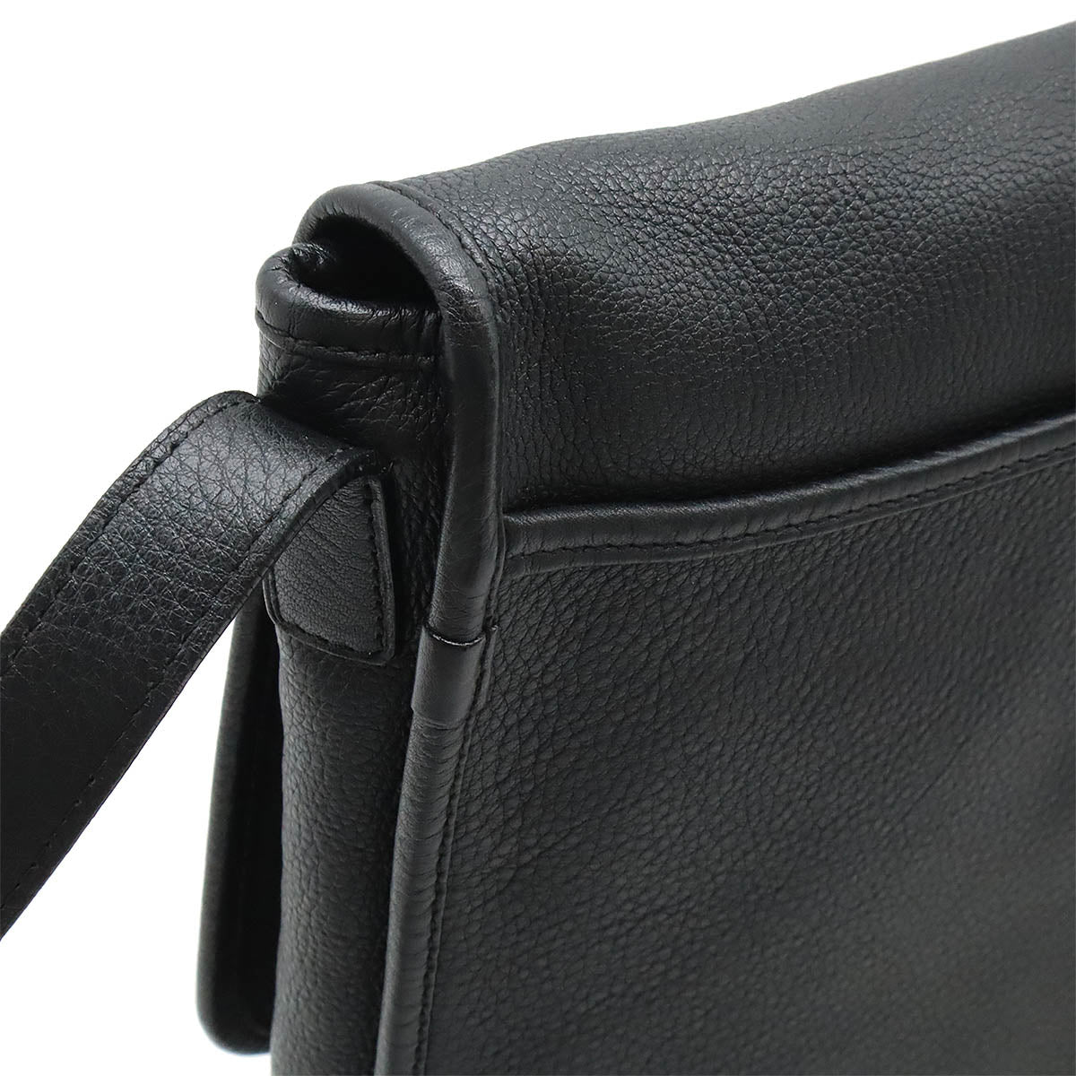 Loewe Anagram Leather Shoulder Bag Black