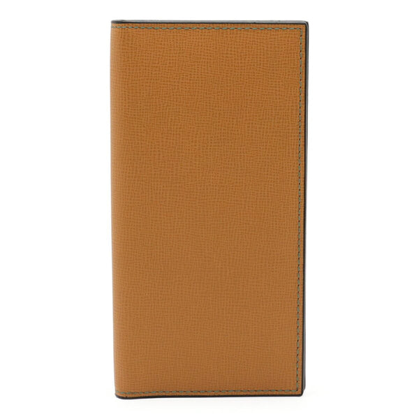 Valextra Vertical Leather Long Wallet