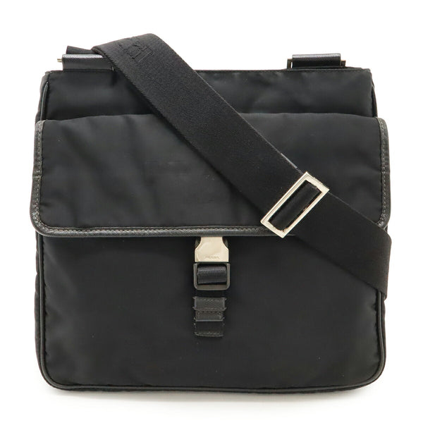 Prada Logo Jacquard Nylon Shoulder Bag