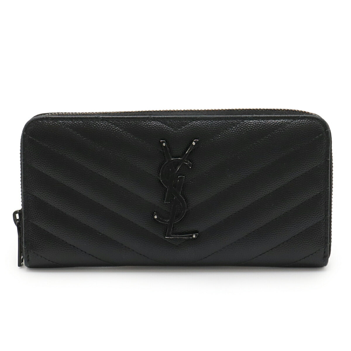 Saint Laurent Paris Monogram Leather Long Wallet