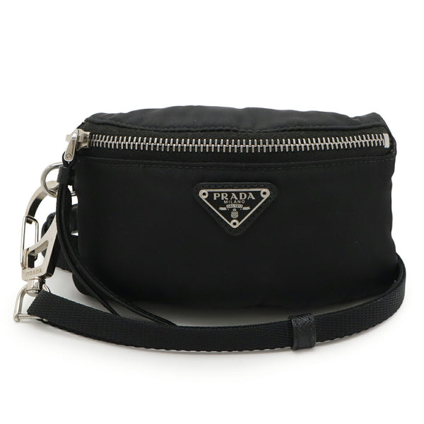 Prada Triangle Logo Nylon Leather Multi Pouch
