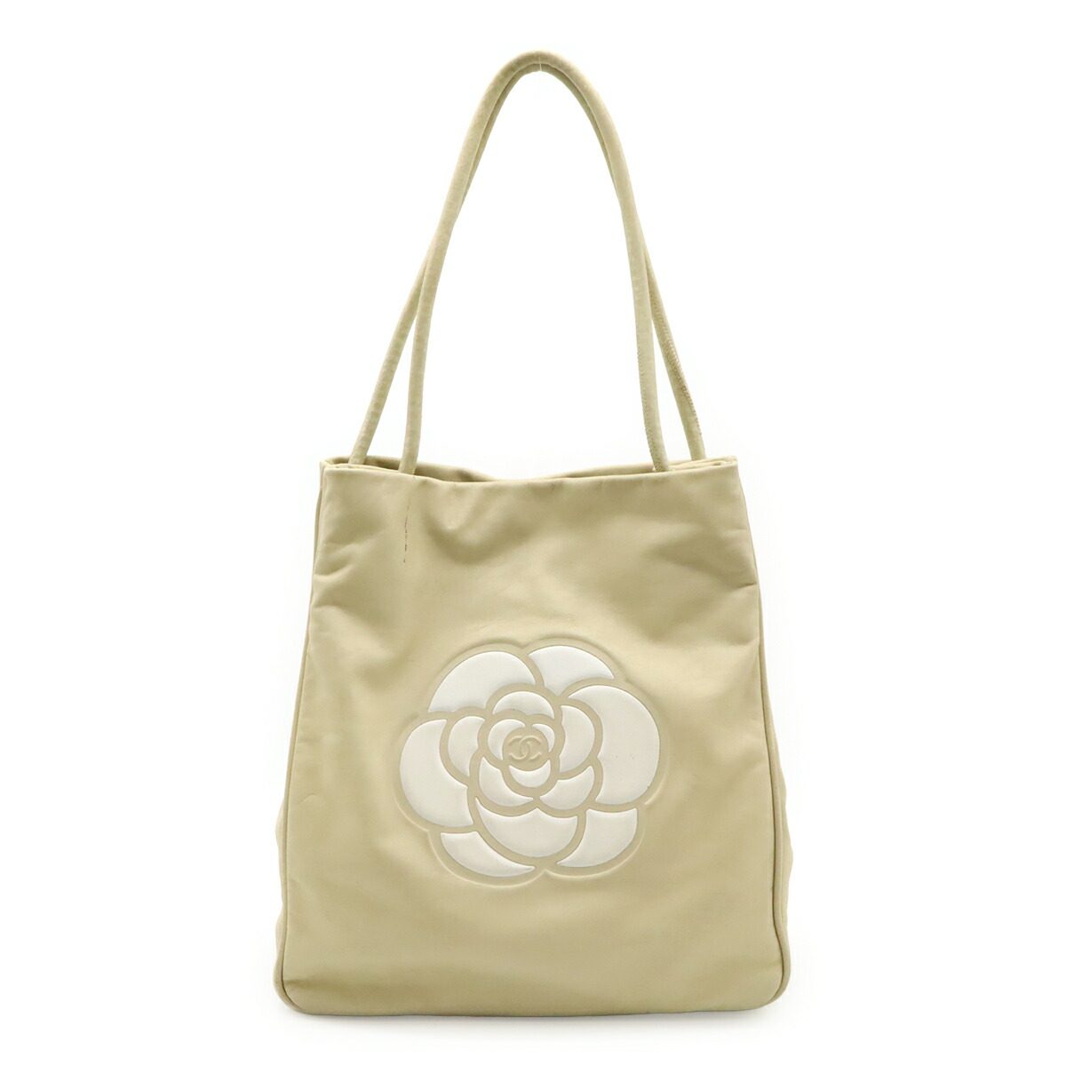 Chanel Camellia Leather Tote Bag