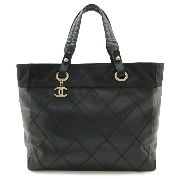Chanel Paris-Biarritz Coated Canvas Tote Bag